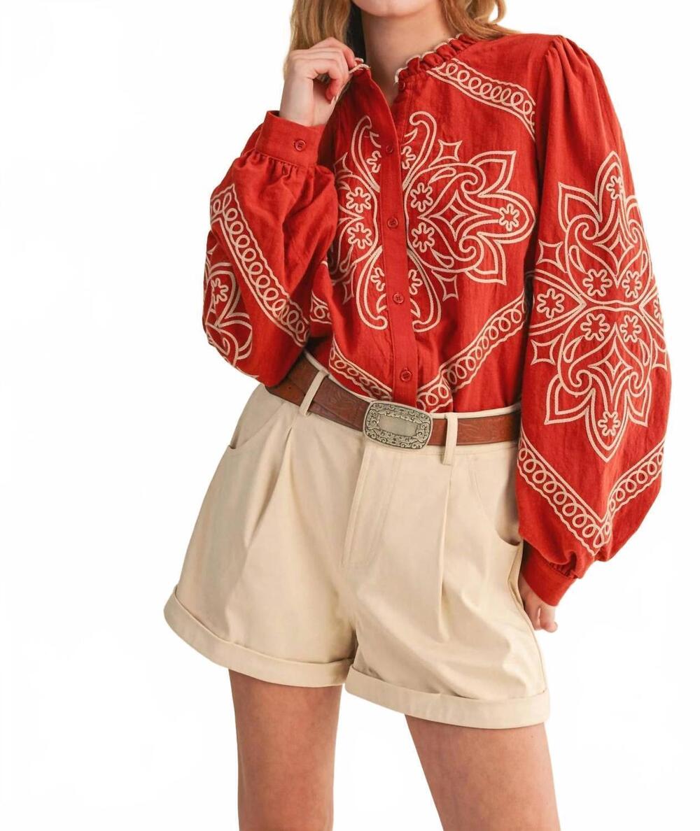 NEW &MERCI reba top in red